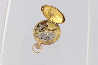 Lot AN 18CT GOLD CASED SWISS FOB WATCH