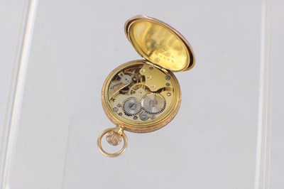 Lot AN 18CT GOLD CASED SWISS FOB WATCH
