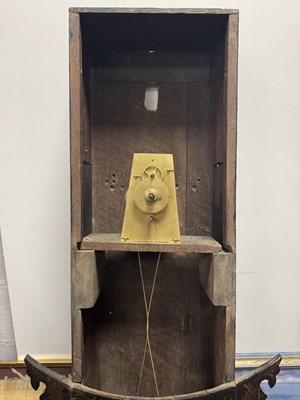 Lot 1476 - WILLIAM MURRELL, HORSHAM. A LATE 18TH CENTURY BLACK JAPANNED TAVERN CLOCK