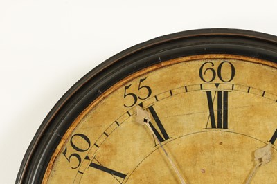 Lot 1476 - WILLIAM MURRELL, HORSHAM. A LATE 18TH CENTURY BLACK JAPANNED TAVERN CLOCK