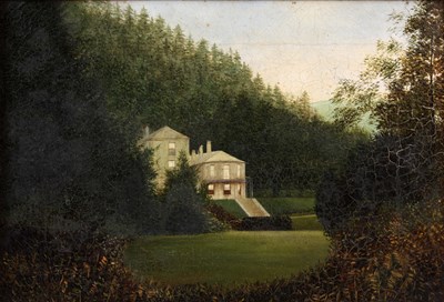 Lot 268 - 19TH CENTURY OIL ON CANVAS country house scene...
