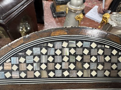 Lot 531 - A 19TH CENTURY INDIAN DOME TOPPED IVORY AND MOTHER OF PEARL INLAID CASKET