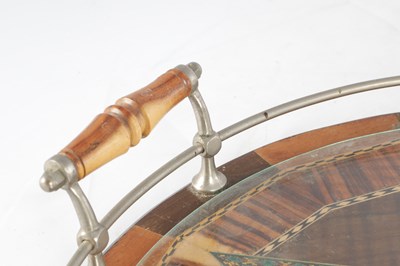 Lot 789 - ATT THOMAS GRIFFITHS, AUSTRALIAN, AN EARLY 20TH CENTURY INLAID SERVING TRAY