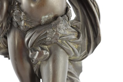 Lot 889 - THÉODORE-FRANÇOIS DEVAULX (FRENCH, 1808-1870), A PAIR OF 19TH CENTURY BRONZE SCULPTURES OF BACCHUS AND DIANNA