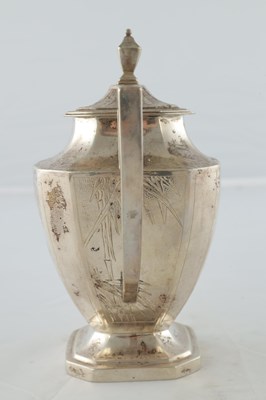 Lot 675 - A CHINESE SILVER FOUR PIECE TEA SERVICE