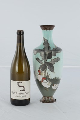 Lot 115 - A JAPANESE MEIJI PERIOD CLOISONNE VASE