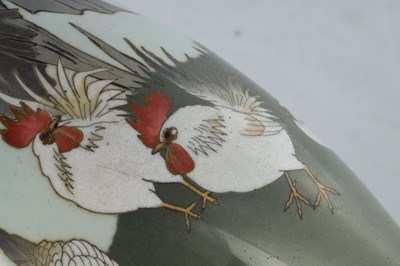 Lot 115 - A JAPANESE MEIJI PERIOD CLOISONNE VASE