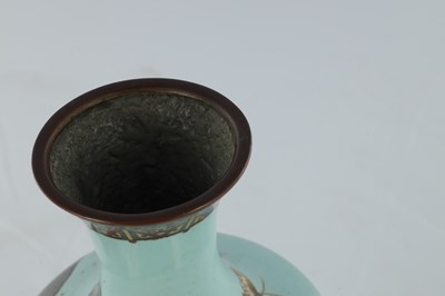 Lot 115 - A JAPANESE MEIJI PERIOD CLOISONNE VASE