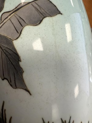 Lot 115 - A JAPANESE MEIJI PERIOD CLOISONNE VASE