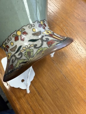 Lot 115 - A JAPANESE MEIJI PERIOD CLOISONNE VASE
