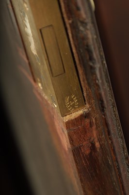 Lot 259 - HARIMAN, WORKINGTON. A GEORGE III FIGURED MAHOGANY LONGCASE CLOCK