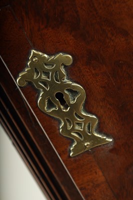 Lot 259 - HARIMAN, WORKINGTON. A GEORGE III FIGURED MAHOGANY LONGCASE CLOCK