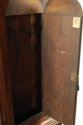 Lot 203 - DIXON, HEXHAM. A LATE GEORGE III OAK 30-HOUR LONGCASE CLOCK