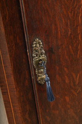 Lot 203 - DIXON, HEXHAM. A LATE GEORGE III OAK 30-HOUR LONGCASE CLOCK
