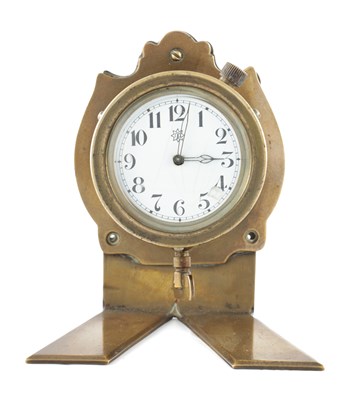 Lot 1320 - AN EARLY 20TH CENTURY CAR DASHBOARD CLOCK