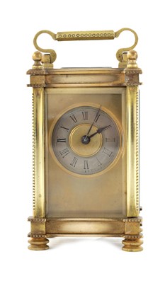 Lot 1446 - A LATE 19TH CENTURY FRENCH TIMEPIECE CARRIAGE CLOCK