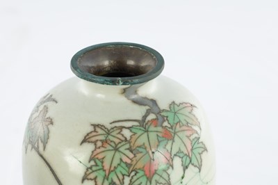 Lot 380 - A PAIR OF JAPANESE MEIJI PERIOD CLOISONNE VASES