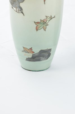 Lot 380 - A PAIR OF JAPANESE MEIJI PERIOD CLOISONNE VASES