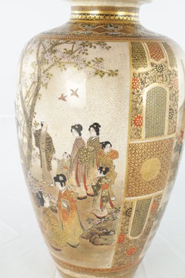 Lot 667 - A JAPANESE MEIJI PERIOD SATSUMA VASE