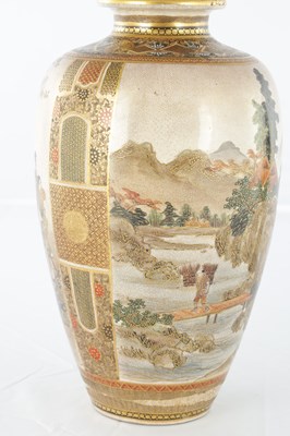 Lot 667 - A JAPANESE MEIJI PERIOD SATSUMA VASE