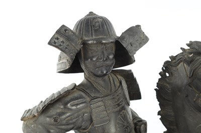 Lot 654 - A LARGE MEIJI PERIOD JAPANESE BRONZE SCULPTURE