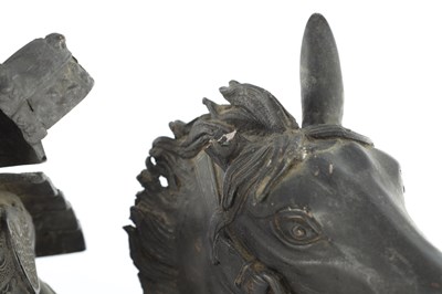 Lot 654 - A LARGE MEIJI PERIOD JAPANESE BRONZE SCULPTURE
