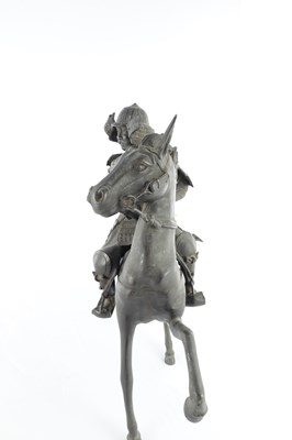 Lot 654 - A LARGE MEIJI PERIOD JAPANESE BRONZE SCULPTURE
