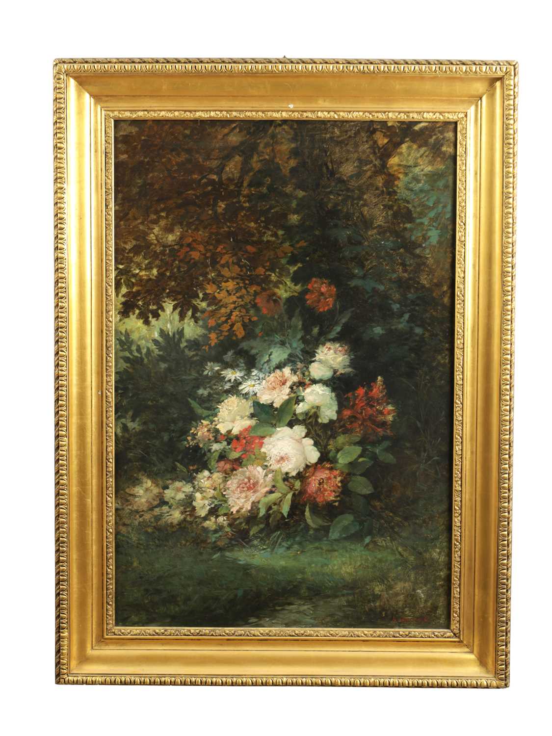 Lot 1176 - AUGUSTE JOSEPH DELESSARD. A LARGE 19TH CENTURY OIL ON CANVAS