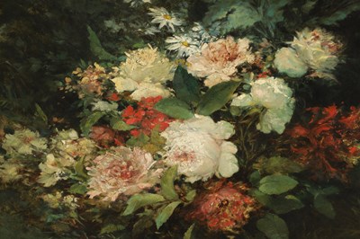 Lot 1176 - AUGUSTE JOSEPH DELESSARD. A LARGE 19TH CENTURY OIL ON CANVAS