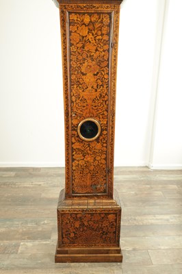 Lot 1579 - THOMAS HORLOCK, HAMMERSMITH. A FINE WILLIAM AND MARY EIGHT-DAY MARQUETRY 12” BRASS DIAL LONGCASE CLOCK