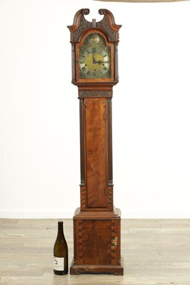 Lot 1356 - AN EARLY 20TH CENTURY MINIATURE CHIPPENDALE STYLE LONGCASE CLOCK