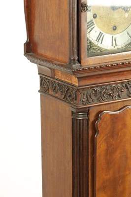 Lot 1356 - AN EARLY 20TH CENTURY MINIATURE CHIPPENDALE STYLE LONGCASE CLOCK