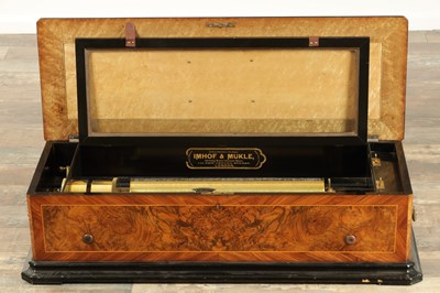 Lot 1018 - A LARGE 19TH CENTURY NICOLE FRERES MECHANICAL CYLINDER MUSIC BOX