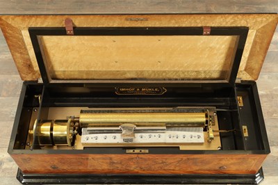 Lot 1018 - A LARGE 19TH CENTURY NICOLE FRERES MECHANICAL CYLINDER MUSIC BOX