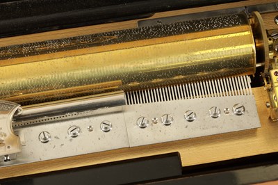 Lot 1018 - A LARGE 19TH CENTURY NICOLE FRERES MECHANICAL CYLINDER MUSIC BOX