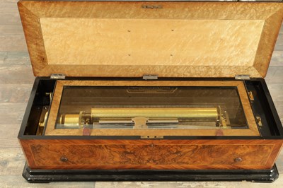 Lot 1018 - A LARGE 19TH CENTURY NICOLE FRERES MECHANICAL CYLINDER MUSIC BOX