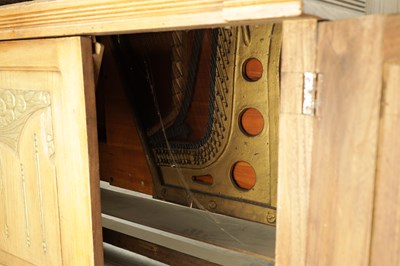 Lot 1021 - A LARGE LATE 19TH CENTURY UPRIGHT COIN OPERATED BARREL PIANO