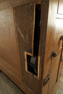 Lot 1021 - A LARGE LATE 19TH CENTURY UPRIGHT COIN OPERATED BARREL PIANO