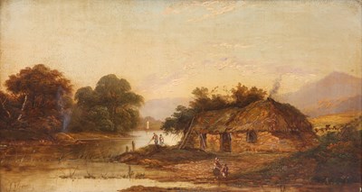 Lot 287 - JOHN FLEMING 1792-1845 
 OIL ON CANVAS country...
