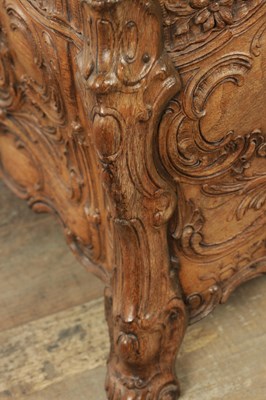Lot 1042 - A LATE 19TH CENTURY GERMAN CARVED OAK SYMPHONION MUSIC BOX
