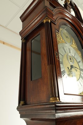 Lot 1336 - JAMES CHATER, LONDON. A GEORGE III INLAID MAHOGANY LONGCASE CLOCK