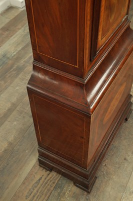 Lot 1336 - JAMES CHATER, LONDON. A GEORGE III INLAID MAHOGANY LONGCASE CLOCK