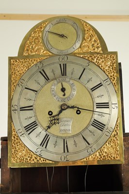 Lot 1336 - JAMES CHATER, LONDON. A GEORGE III INLAID MAHOGANY LONGCASE CLOCK