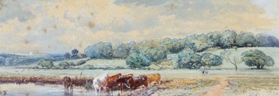 Lot 293 - BIRKET FOSTER 1825 - 1899
 WATERCOLOUR country...