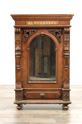 Lot 1043 - A LATE 19TH CENTURY “PENNY IN THE SLOT” UPRIGHT SYMPHONION