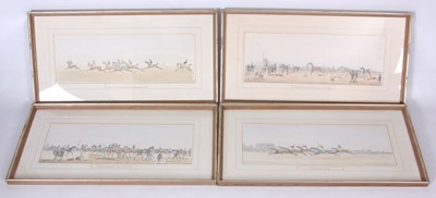 Lot 294 - A SET OF FOUR 19TH CENTURY COLOURED HORSE...