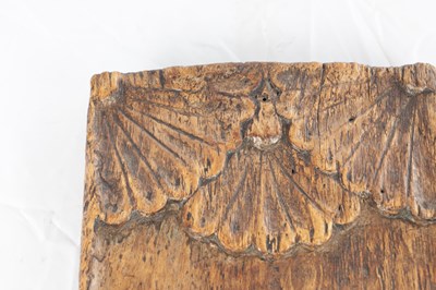 Lot AN 18TH CENTURY DUTCH CARVED WALNUT HANGING PANEL