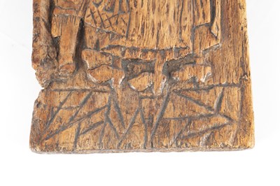 Lot AN 18TH CENTURY DUTCH CARVED WALNUT HANGING PANEL