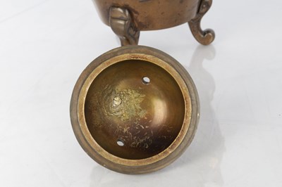 Lot A JAPANESE MEIJI PERIOD MIXED METAL BRONZE KORO AND COVER