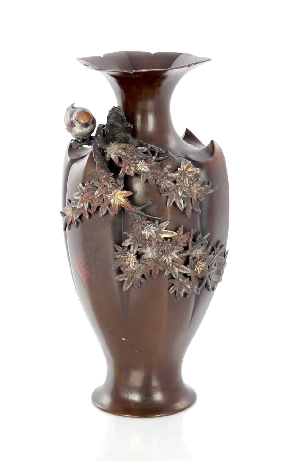 Lot 579 - A FINE JAPANESE MEIJI PERIOD BRONZE VASE